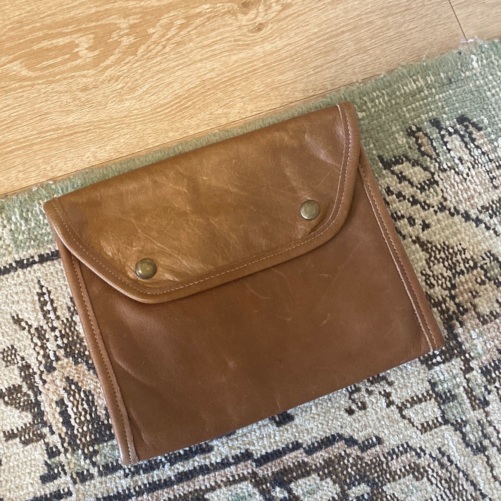 Leather clutch